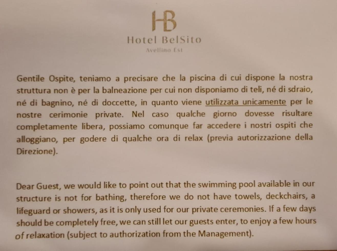 Bel Sito Hotel Due Torri Manocalzati Zewnętrze zdjęcie